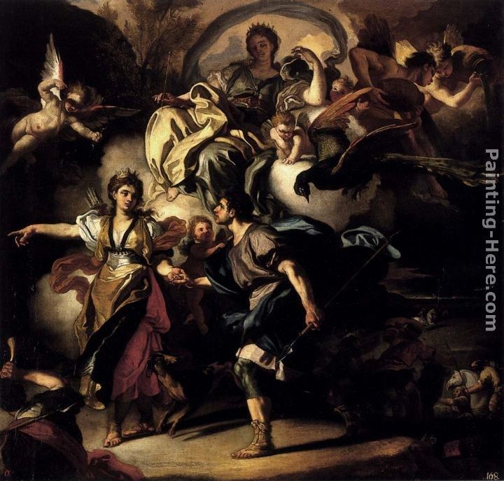 Francesco Solimena The Royal Hunt Of Dido And Aeneas